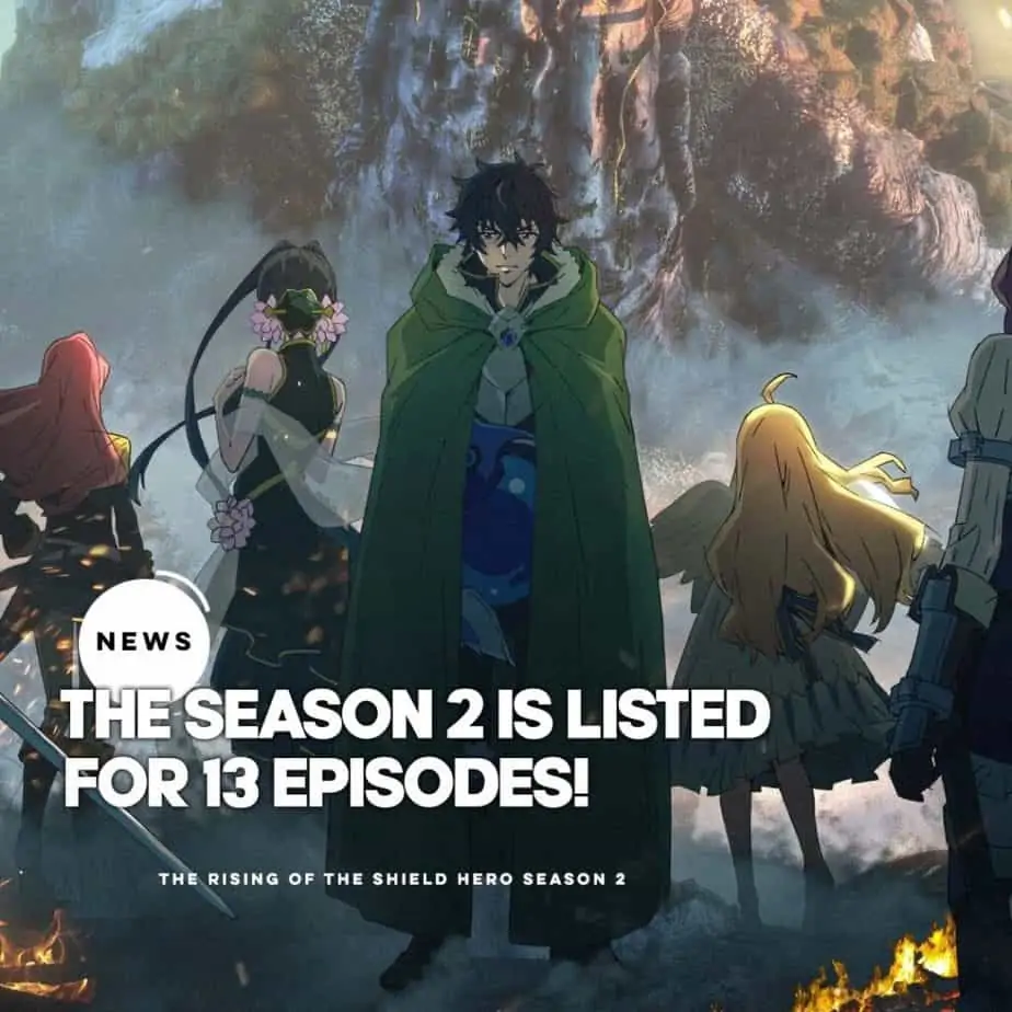 How many episodes will the rising of the Shield Hero Season 2 have