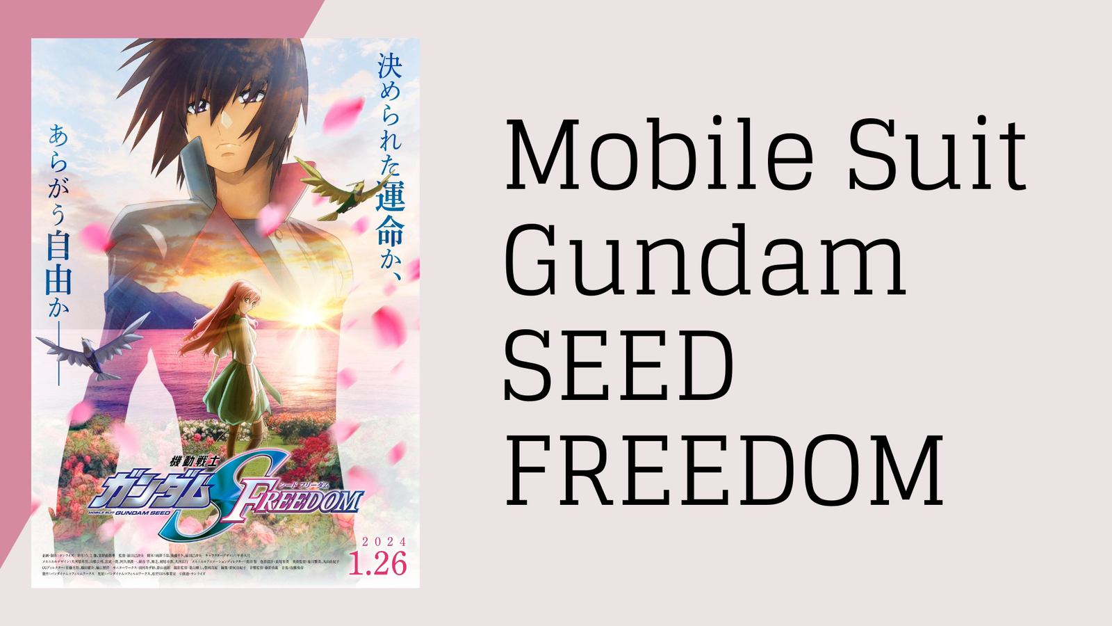 Mobile Suit Gundam SEED FREEDOM Unveils New Anime Trailer, Promising Epic Mecha Action and